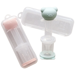 퓨리엘라 베이비 곰돌이 드로퍼 실리콘 투약병 아기 물약병, 베이비 곰돌이 드로퍼(핑크), 1개, 80ml, 핑크