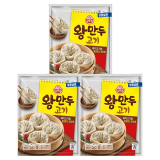 오뚜기 왕만두 고기만두 2600g 맛있는, 3개, 2.6kg