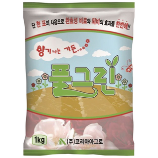 풀그린 1kg 복합 텃밭 잔디 산소 비료 바사코트 루트칼 농약 식물 영양제 밑거름 퇴비 뿌리발달 주말농장, 1개