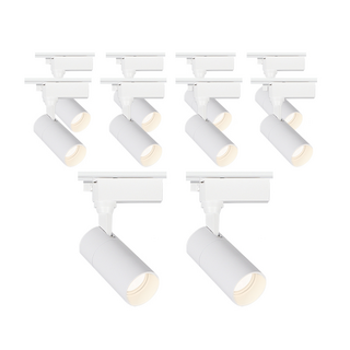 라인라이팅 LED 샤인 원통 COB 스포트 레일등 화이트 10W, 10개, 주백(아이보리빛)