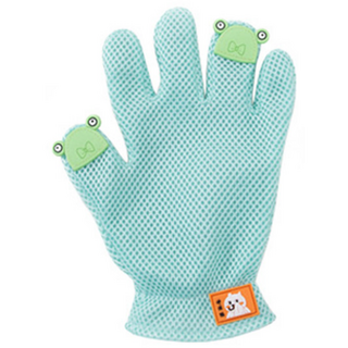 딩동펫 반려동물 메쉬 털제거 장갑 오른손착용, 그린, 1개