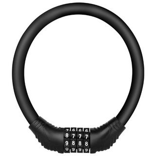 루미온 자전거 도난방지 번호키 자물쇠, 블랙, 1개