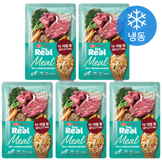 하림펫푸드 전연령 강아지 더리얼 밀 냉동 화식사료, 돼지, 60g, 5개