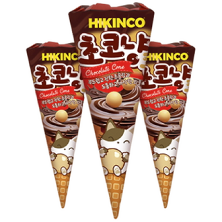 부드럽고 진한 초콜릿 바삭한 와플콘 초코냥콘 간식 초코콘, 144개, 15g