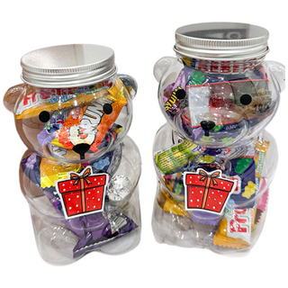 어린이집 생일 곰돌이 보틀 구디백 10+1 [간식꾸러미 유치원 수료 선물 졸업 화이트데이 영어 입학 단체 답례품 답례 마니또 추천 초등 학교 간단한 행사 회사 동물 포장], 1개, 곰돌이구디백