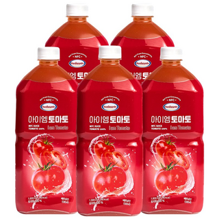 보넬드 아이엠 토마토 100% NFC 착즙주스, 5개, 1L