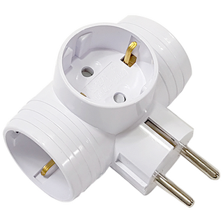 위드아이엔씨 국산 T자형 멀티탭 3구, 1개