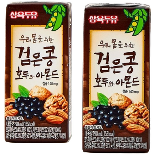 삼육두유 검은콩 호두와 아몬드, 190ml, 64개