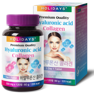 HOLIDAYS 玻尿酸膠原蛋白錠, 120錠, 1罐