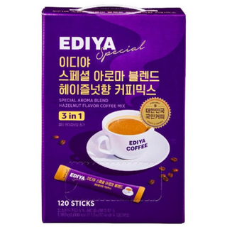 이디야 스페셜 아로마블렌드 헤이즐넛향 커피믹스, 11.5g, 1박스, 120개입