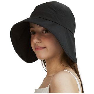 서프코코스 양볼 커버 소두핏 모자 얼굴 햇빛가리개 UV차단 썬캡, 블랙