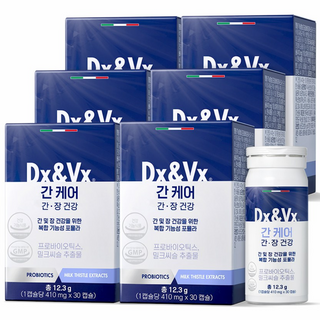 덱스벡스 밀크씨슬 간케어 유산균, 6개, 30정