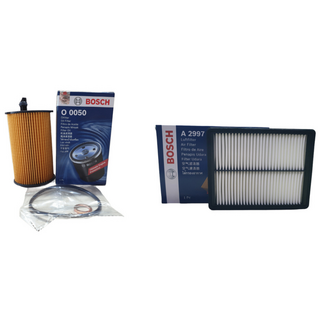 보쉬 엔진오일교환 필터 셋트 그랜져 IG 3.0 LPI 오일필터+에어필터 O0050+A2997, 오일필터+에어필터/O0050+A2997, 1개