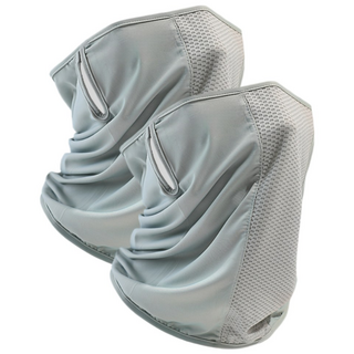 쿨링17 남녀공용 UV자외선 쿨마스크 골프마스크 냉감소재, 라이트그레이+라이트그레이, 1세트