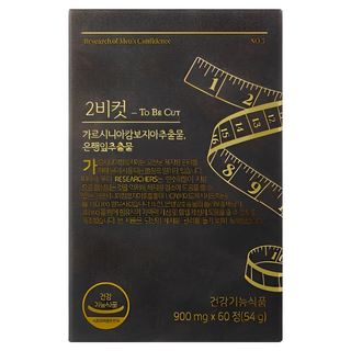 2BCUT 투비컷 가르시니아 은행잎추출물, 60정, 1개