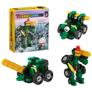 아이링고 트랜스포머G 51pcs 변신로봇 블럭장난감, 혼합색상, 1개