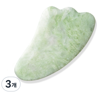 三角玉石刮痧板, 3個, 混色