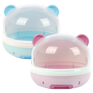 모콘베이비 젖병건조대 이유식기보관함 휴대용, 핑크