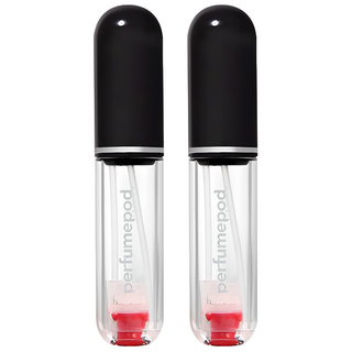 트라발로 퍼퓸팟 퓨어 펌핑식 충전 휴대용 향수공병 5ml, 블랙, 2개