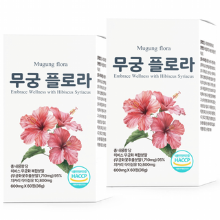 무궁 플로라 핏 무궁 화 추출물 식약청인증 HACCP 인증, 2개, 60정