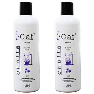 샤뜨 고양이 헤어볼 샴푸 린스 겸용, 2개, 500ml