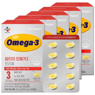닥터뉴트리 알티지 오메가3 트리플 30.3g, 5box, 60정, 5개