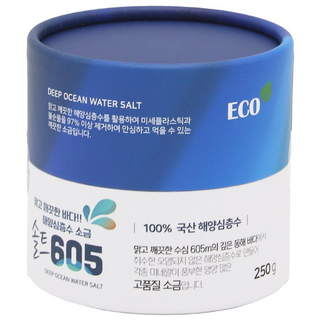 해양심층수 미네랄소금 천연 국내산 미세플라스틱 불순물 제거 명품 소금 식용, 250g, 1개