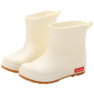 플릿츠스텝 여성 숏 레인부츠 장마 신발 통굽 가벼운 장화 논슬립 기능 레인슈즈