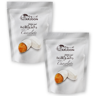 ARJOON 프리미엄 영양 당뇨 노인 아이들 고급간식 디저트 씨없는 대추야자 & 화이트초콜릿, 2개, 125g