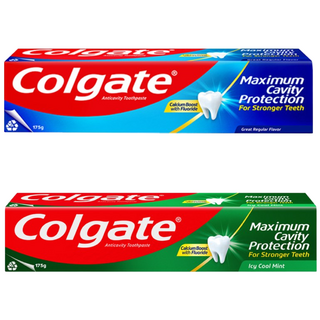 콜게이트 맥시멈 캐비티 프로텍션 치약 175g 2종 레귤러 + 쿨민트, 2개