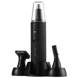 24H LAB 전동 코털 콧털 귀털 눈썹 잔털 제거기 정리기 멀티 트리머 깍기, 24HL-NEHTRM, 블랙