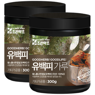 GOODHERB 榆樹皮粉, 300g, 2罐