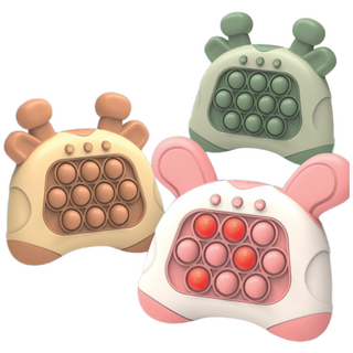 [ABC0027] KC인증완료 푸쉬팝게임기/미니게임/스피드킹/버블/뮤직 당일발송, 핑크, 1개