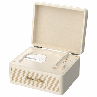 왓플러스 WhatPlus C300 빈티지 무선 블루투스 CD플레이어, 빈티지 화이트