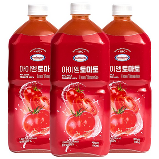 보넬드 아이엠 토마토주스 100% NFC 착즙주스, 3개, 1L