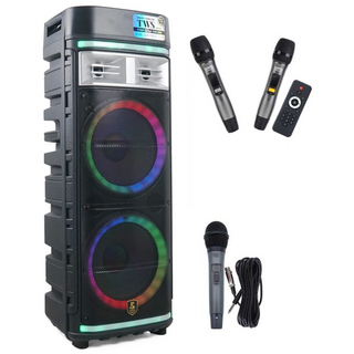 컴스 TWS LED 파티박스 스피커 이동식 UHF 블루투스 버스킹 노래방 앰프, CR500S2, 혼합색상