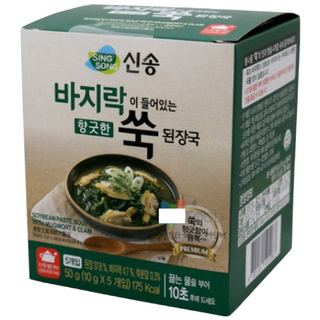 향긋한 바지락 쑥 된장국 지함, 1개, 50g