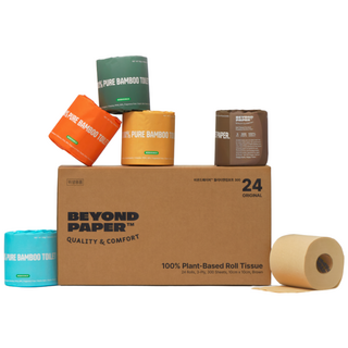 노브레이너 비욘드페이퍼300 오리지널 - 3겹 롤화장지 친환경 대나무 휴지, 24개입, 1개, 30m