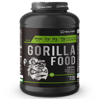밀팜 고릴라푸드 단백질보충제 벌크업 게이너 프로틴 단백질 식물성 동물성 쉐이크 4kg, 1개