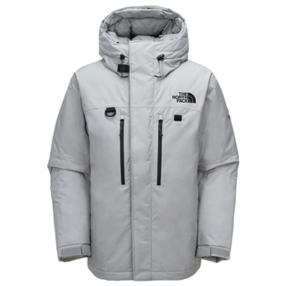 (노스페이스) 히말라야 3-in-1 패딩 자켓. 겨울용 남녀공용 플레인 다포켓 후드 파카 실버