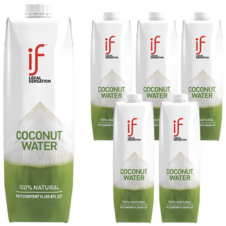 泰國 if 椰子水 原味, 1L, 6個