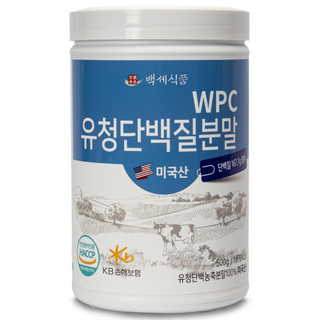 WPC 유청단백질 분말 500g 통 미국산100% HACCP 인증제품, 1개
