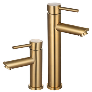 세면대 무광 골드 수전 금색 수도꼭지 무광 원홀 세면 욕실 교체, 높은수전, 1개