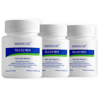 항산화 특허 메디코즈 히스타케어 피부면역, 3개, 30정