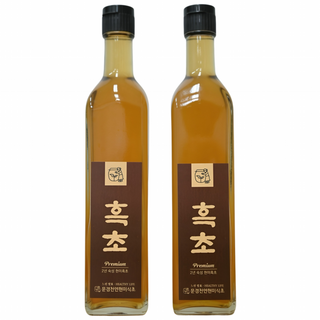 현미흑초 2년숙성 천연 발효 현미 효소 식초 500ml, 2개