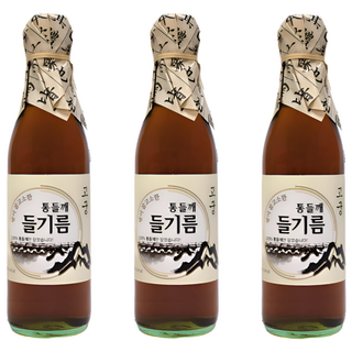 쌍둥이밥상 전통방앗간 고소한 고궁 들기름 350ml x 2병, 3개