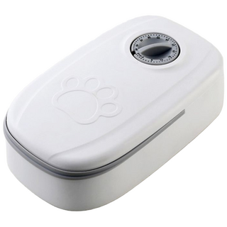 아이레노 반려동물 자동급식기 타이머식 급여기 정해진 시간에 정량 급여 가능한 반려견 반려묘 식사관리 자동사료통, 1개, 그레이1구, 350ml