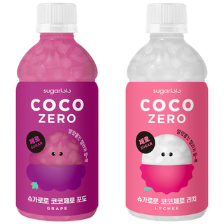 슈가로로 코코제로 2종 (포도/리치), 24개, 340ml