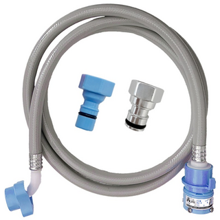 해피니즈 국내 제조 세탁기호스 + 커플링 2개, 1세트, 03 국산 세탁기호스 - 냉수 2m + 커플링 2개