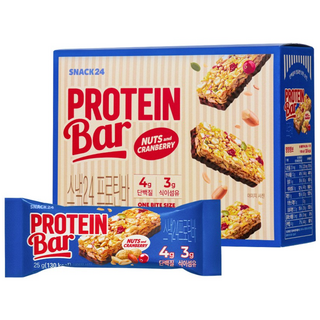 스낵24 프로틴바 단백질바, 12개, 25g